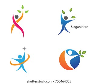 Healthy Life Logo template vector icon illustration design