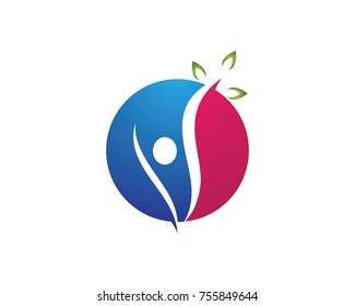 Healthy Life Logo template vector icon illustration design