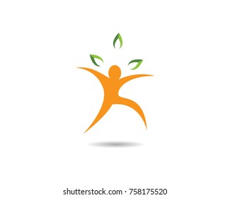 Healthy Life Logo template vector icon illustration design
