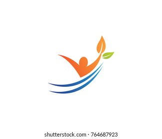 Healthy Life Logo template vector icon illustration design