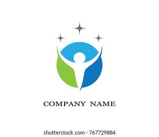 Healthy Life Logo template vector icon illustration design