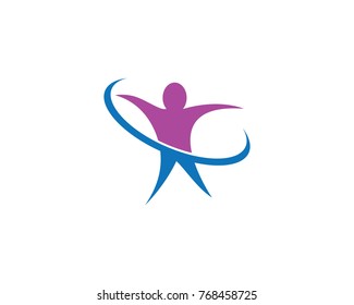 Healthy Life Logo template vector icon illustration design