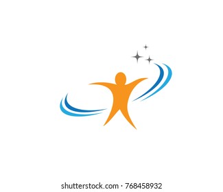 Healthy Life Logo template vector icon illustration design