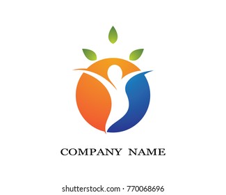 Healthy Life Logo template vector icon illustration design
