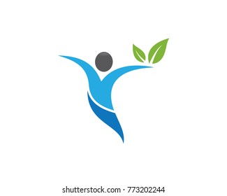 Healthy Life Logo template vector icon illustration design