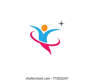 Healthy Life Logo template vector icon illustration design