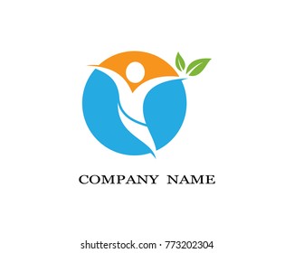 Healthy Life Logo template vector icon illustration design