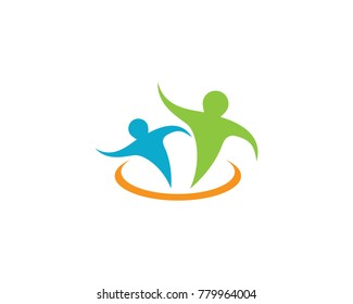 Healthy Life Logo template vector icon illustration design