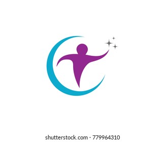 Healthy Life Logo template vector icon illustration design