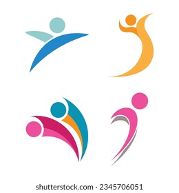 Healthy life logo vector template illustration