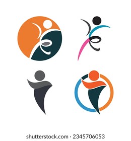 Healthy life logo vector template illustration