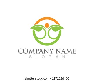 Healthy life logos