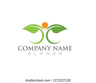 Healthy life logos