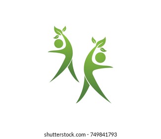 Healthy life logos