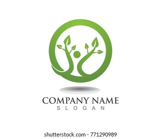 Healthy life logos