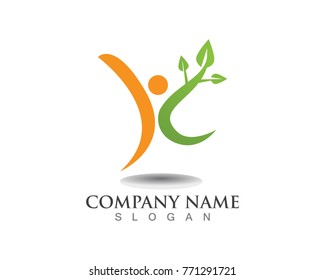 Healthy life logos