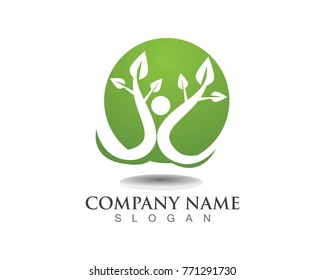 Healthy life logos