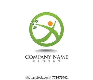 Healthy life logos 