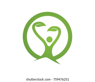 Healthy Life Logos Symbols Template Stock Vector (Royalty Free ...