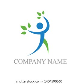 healthy life logo.template vector illustration.logo suitable for your business