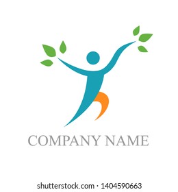 healthy life logo.template vector illustration.logo suitable for your business