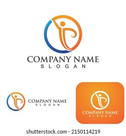 Healthy Life People Logo and symbol vector