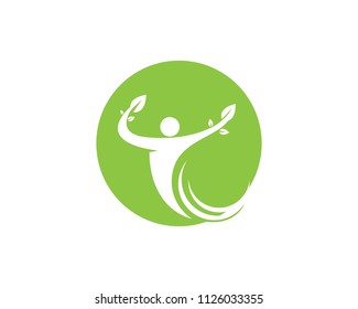 Healthy Life people Logo template