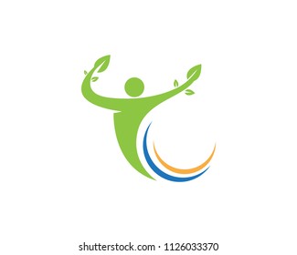 Healthy Life people Logo template