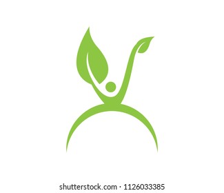 Healthy Life People Logo Template Stock Vector (Royalty Free ...