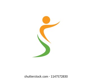 Healthy Life people Logo template vector icon