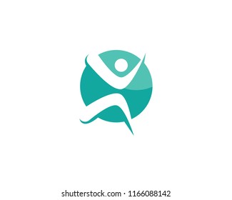 Healthy Life people Logo template vector icon