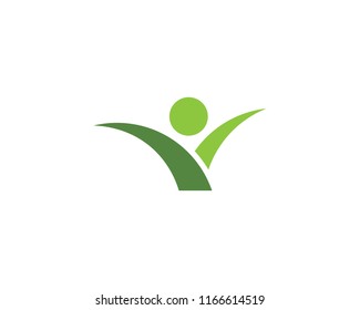 Healthy Life people Logo template vector icon