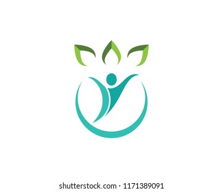 Healthy Life people Logo template vector icon