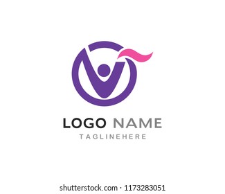 Healthy Life people Logo template vector icon