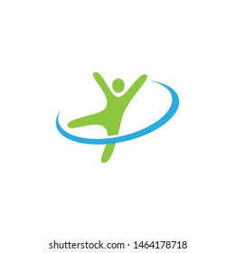 Healthy Life People Logo Template Vector