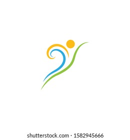 Healthy Life people Logo template vector icon