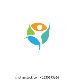 Healthy Life people Logo template vector icon