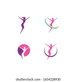 Healthy Life people Logo template vector