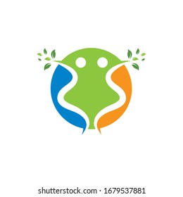 Healthy Life people  Logo template vector icon