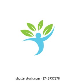 Healthy Life people Logo template vector icon