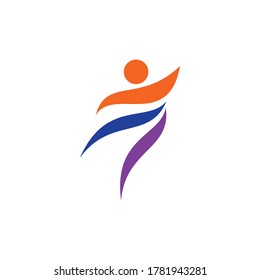 Healthy Life people Logo template vector icon