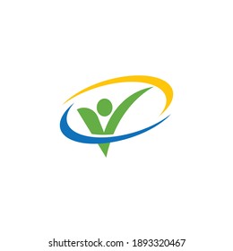 Healthy Life People Logo Template Vector Design