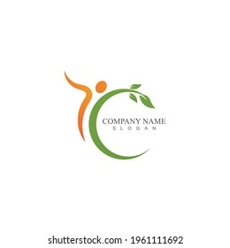 Healthy Life people Logo template vector icon