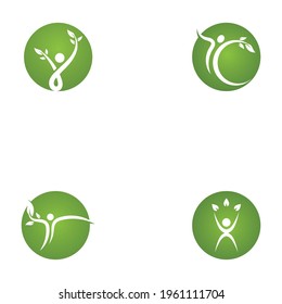 Healthy Life people Logo template vector icon