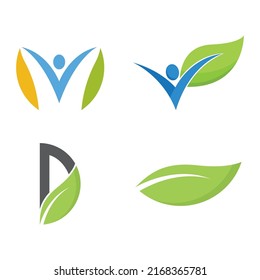 Healthy Life people logo template vector design