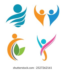 Healthy Life people Logo template vector icon