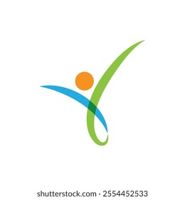 Healthy Life people logo template vector design