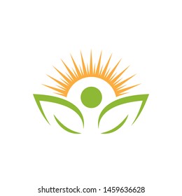 Healthy Life people medical Logo template vector icon