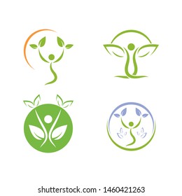 Healthy Life people medical Logo template vector icon
