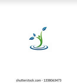 healthy life, psychologist, human logo vector